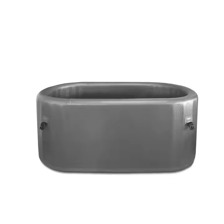 Grey Color Portable Inflatable Cold Plunge Tub with Insulated Lid for Outdoor & Indoor Recovery - 图片 3