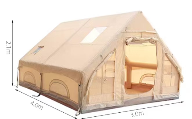 420D Oxford Waterproof Fabric Multifunctional Inflatable House Tent - Perfect for Family Camping 5-8 people 12m² - 图片 5