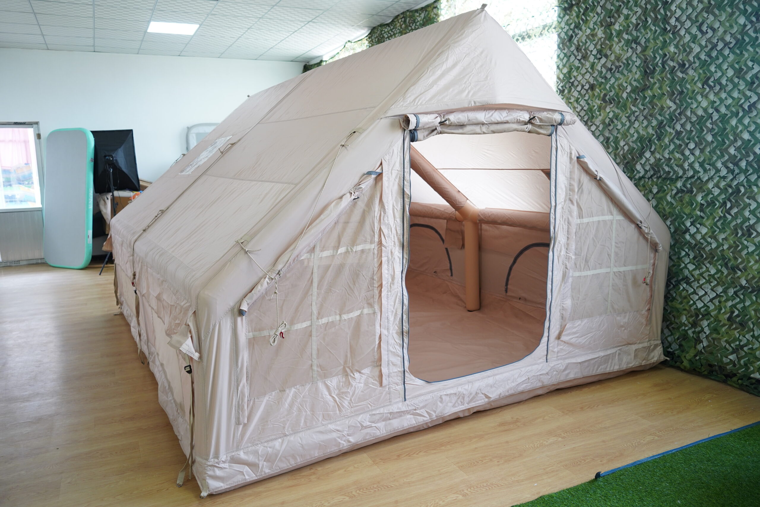 420D Oxford Waterproof Fabric Multifunctional Inflatable House Tent - Perfect for Family Camping 5-8 people 12m² - 图片 3