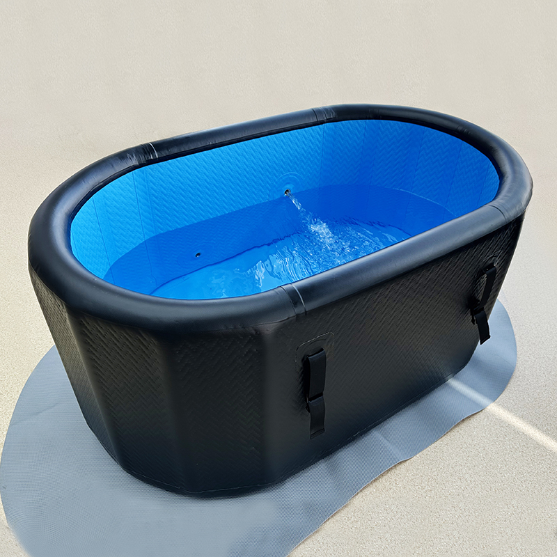 Factory Direct Price Large Black and Blue Color Inflatable Cold Bath Tub for Cold Water Therapy Recovery - 图片 6