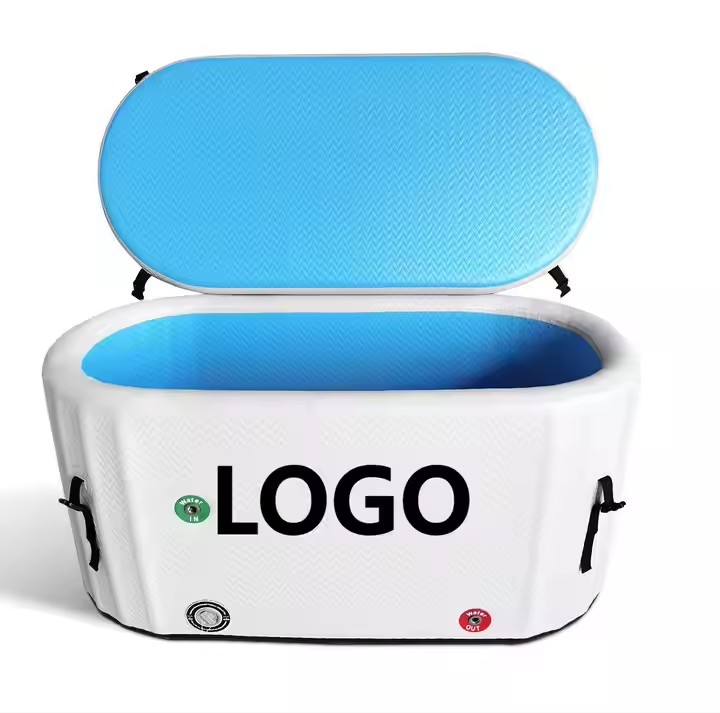 Double Layers Drop Stitiches Inflatable Cold Plunge Ice BathTub For Sports Recovery - 图片 3