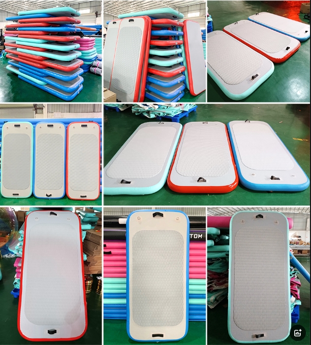 Customized Inflatable Stand Up Paddle Board Aquatic Yoga Fitness Floating Mat - 图片 6