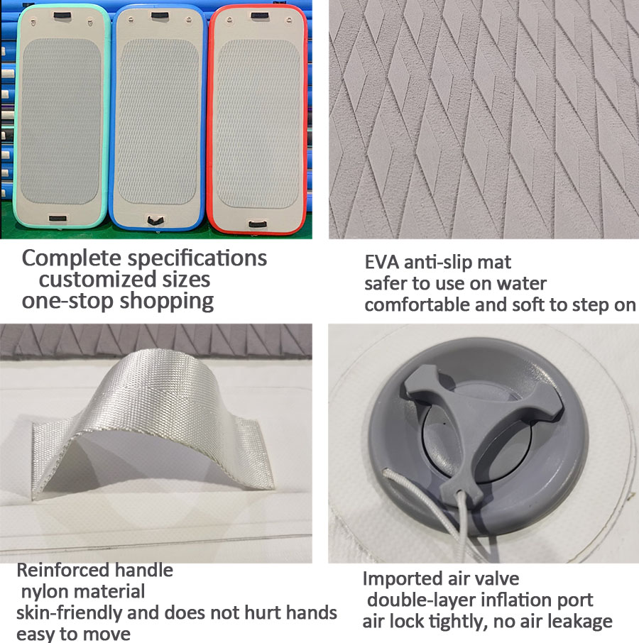 Customized Inflatable Stand Up Paddle Board Aquatic Yoga Fitness Floating Mat - 图片 5